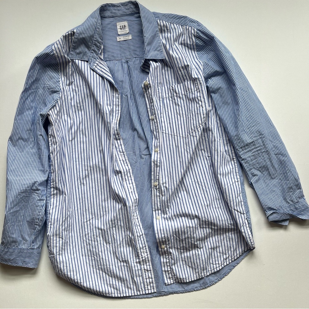 Stripped Button Up Long sleeve